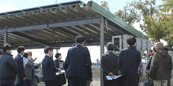 カーポート型太陽光発電設備現地見学会を開催しました